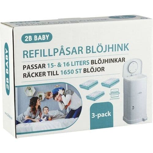 2b baby diaper nanny refill 3-pack