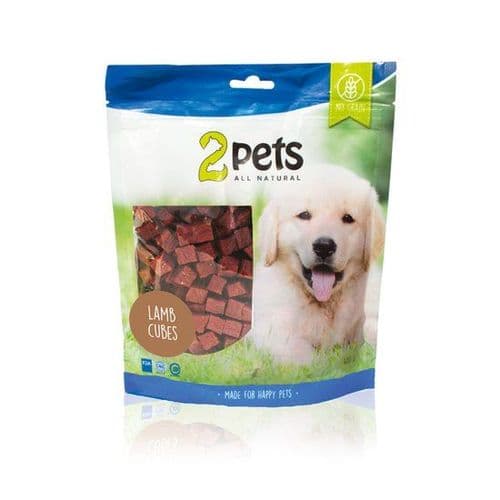 2pets dogsnack lamb cubes 400 g