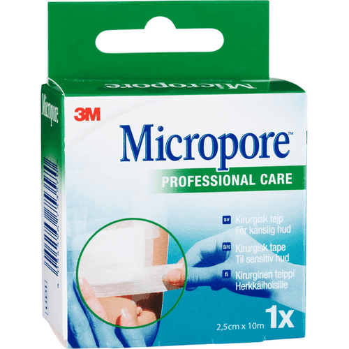 3m micropore tejp refill 2,5 cm x 10 m