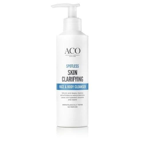 Aco spotless skin clarifying face & body cleanser 200 ml