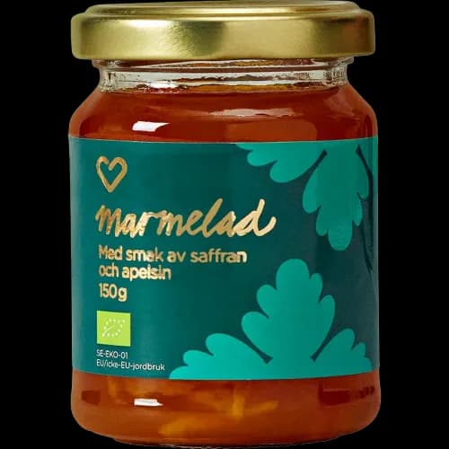 Hjärtats marmelad saffran & apelsin 150 g