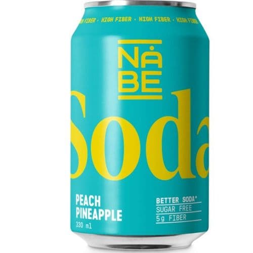 Nåbe soda peach pineapple 330 ml